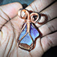Amethyst Pendent - (Rare) Copper Wrapped & Charged - Builds Wisdom & Peace