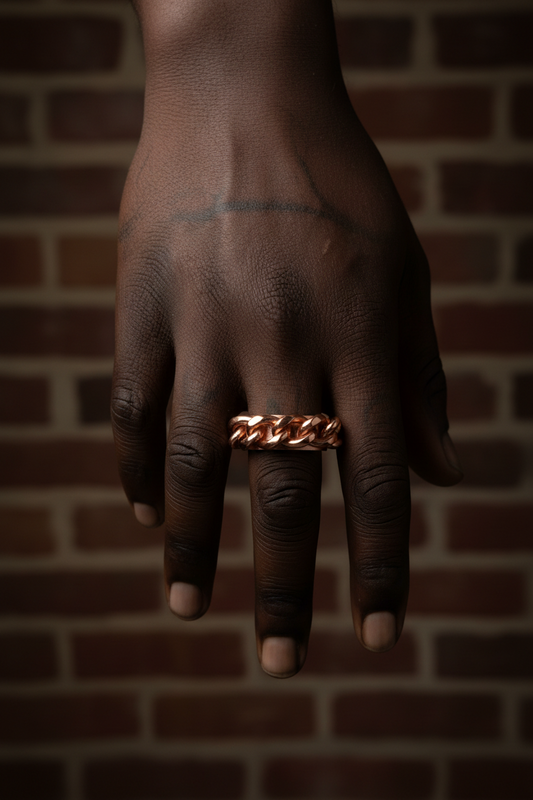 Copper Cuban Ring