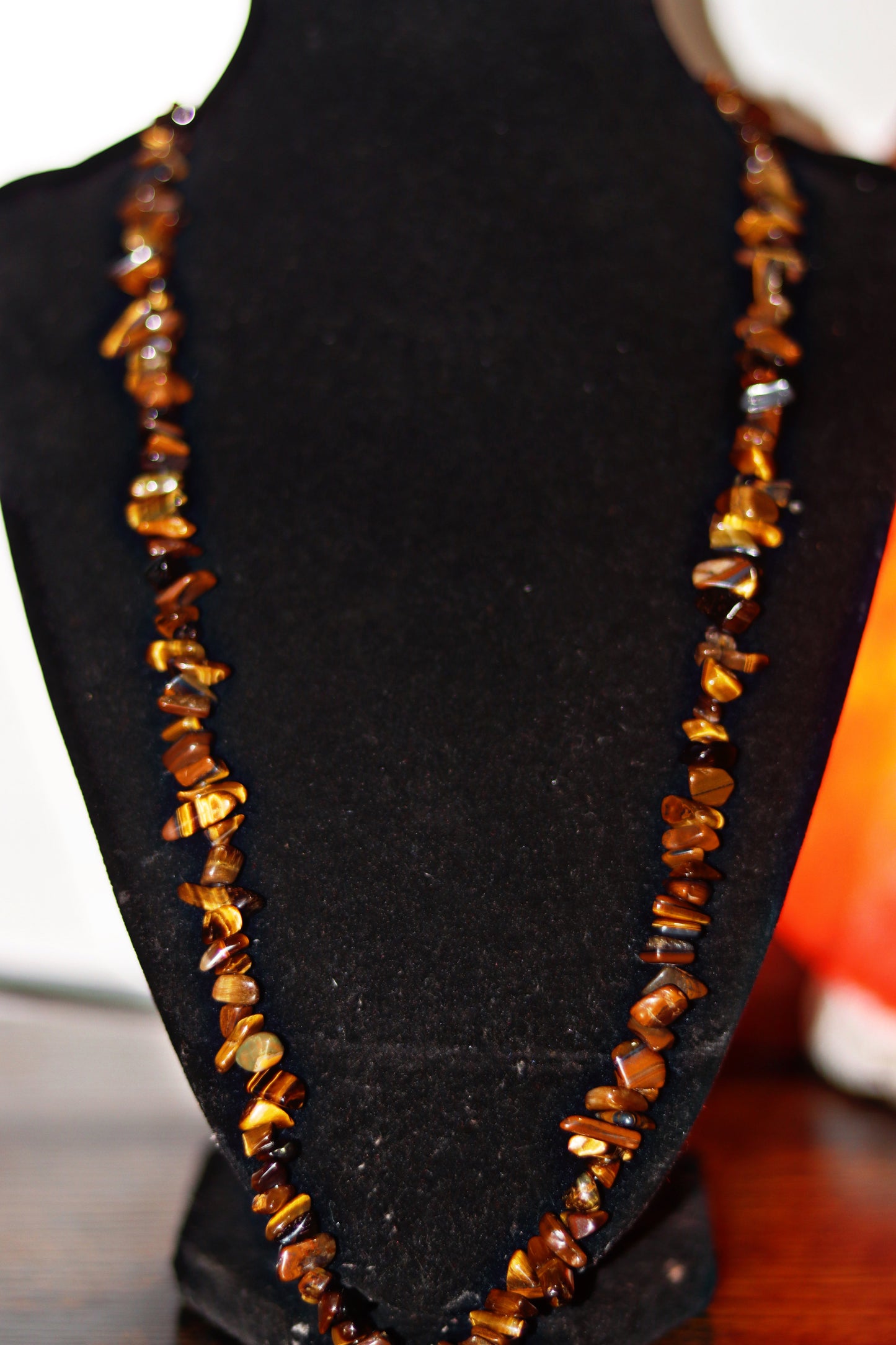 Tigers Eye Necklace (Rare) - WEALTH, MASCULINITY, EVIL EYE PROTECTION, FOCUS, CONFIDENCE, BALANCE